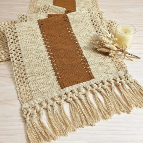 Boho Table Runner 72 Inches Long Thanksgiving Decor Macrame Table Runner Farmhouse Style with Tassels for Party Bohemian Rustic Wedding Bridal Shower