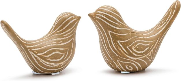 Small Birds Statues - 2 Pieces