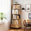 5 Tier 360° Rotating Bookshelf with Wheels