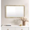 Natural Rattan Rectangle Wall Mirror, 26"W x 39"H