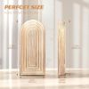 Pine Wood Set of 2 Wall Vases – Farmhouse Wall Decor for Bedroom, Living Room