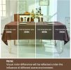 Textured Linen Waterproof Rectangle Table Cloth, 60x104 Inch