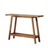 Farmhouse Style Console Table with Adjustable Anti for Living Room