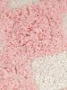Pink Tassel Bath Mat Hand Tufted Cotton Bath Rug For new year gift
