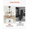 6-Light Chandelier, Metal Farmhouse Chandelier, Adjustable Height, Dining Room Hanging Light Fixture for Ceilings, Modern Chandelier for Bedroom