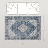 4x6 Vintage Blue Area Rug