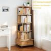 5 Tier 360° Rotating Bookshelf with Wheels