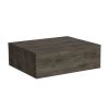 Floating Nightstand 5"H, Modern Wall-Mounted Bedside Shelf with Drawer, Dark Brown