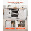 4 Pieces Farmhouse Coffee Table Sets, 40 in Coffee Table with 2 End Tables and 66 in TV Stand