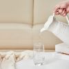 White Ceramic Pitcher Vase, Flower Pitcher,Farmhouse vase for Home Décor, 8.5inch Jug Vase.