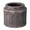 Round Black Ceramic Planter (4 pack) 6" x 6" x 5.4"