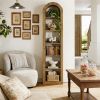 Natural Arched Bookshelf