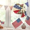 Grapevine Patriotic Wreath with American Flag