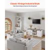 4 Pieces Farmhouse Coffee Table Sets, 40 in Coffee Table with 2 End Tables and 66 in TV Stand