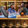 Dimmable, Height-Adjustable Black Candle Warmer Lamp with Timer