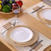 Set of 6 Handmade Boho Burlap Placemats