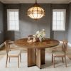 (old sku: S05790297) Round Dining Table, Farmhouse Kitchen Table for 4 People