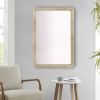 Natural Rattan Rectangle Wall Mirror, 26"W x 39"H