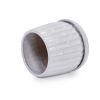 Handmade White Glazed Ceramic Planter, Set of 2, 6" & 8" Diameter