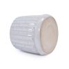 Handmade White Glazed Ceramic Planter, Set of 2, 6" & 8" Diameter
