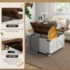 Coffee Table with Lift Top, 32" Farmhouse Center Table with Hidden Compartment for Living Room, Antique White