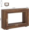 Farmhouse Console Table, Rustic Wood Entryway Sofa Table with Storage