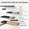 Wood Floating Wall Shelf for Books Decor, Small Space-Saving Display Organizer(Black, Set of 3)
