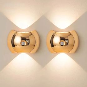 4PCS LED Wall Light Motion Sensor Rechargeable Magnetic Wall Sconce 3 Color Modes 2700K 4500K 6500K Portable Night Light For Bedroom Living Room (Option: 2pcs)