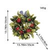 Autumn Pomegranate Greenery - Front Door Hanging Decorations Harvest Festival Pomegranate Fruit Wreath Decorations Autumn Colors Pomegranate Wreath
