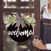 Welcome Wreath Sign for Front Door
