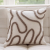 Tufted Nordic throw pillow cover, 18x18 inch