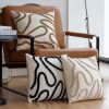 Tufted Nordic throw pillow cover, 18x18 inch