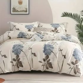 Haoyijia Big Flower Duvet Cover Twin Queen (Option: Queen)