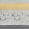Faux Silk Embroidered Floral Shower Curtain