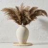 Ceramic Vintage Flower Vase | 9 Inch Large Pottery Rustic Farmhouse Boho Vase for Home Decor, Table, Living Room, Bathroom, Coffee Desk, Shelf
