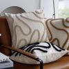 Tufted Nordic throw pillow cover, 18x18 inch