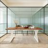 Wood Dining Table, Farmhouse 70.8" Kitchen Table for 6 People