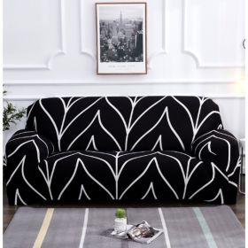 Elastic Universal Sofa Cover (Option: Black-145 185cm)