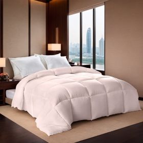 Pink Oversized Plump Thick Duvet Enhanced Warmth With Skin-friendly Comfort. Perfect For Cozy Bedrooms And Luxury Hotels. Fits Single Double Beds (Option: Pink-K)