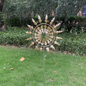 Unique Wind Collector Magic Kinetic Energy Metal Windmill - Spinner, Solar Wind Catcher - Courtyard Garden, Lawn Outdoor Decoration (11.81") (Model: CX102)