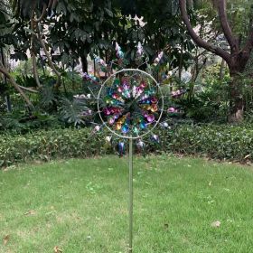 Unique Wind Collector Magic Kinetic Energy Metal Windmill - Spinner, Solar Wind Catcher - Courtyard Garden, Lawn Outdoor Decoration (11.81") (Model: CX104)