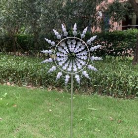 Unique Wind Collector Magic Kinetic Energy Metal Windmill - Spinner, Solar Wind Catcher - Courtyard Garden, Lawn Outdoor Decoration (11.81") (Model: CX106)