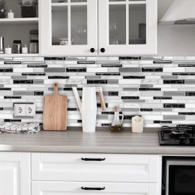 Adhesive Backsplash - 10inch x 10inch, Suitable for Kitchen, Bedroom, Bathroom Walls, House Renovation Choice Wall Sticker (10pcs) (Option: 1)